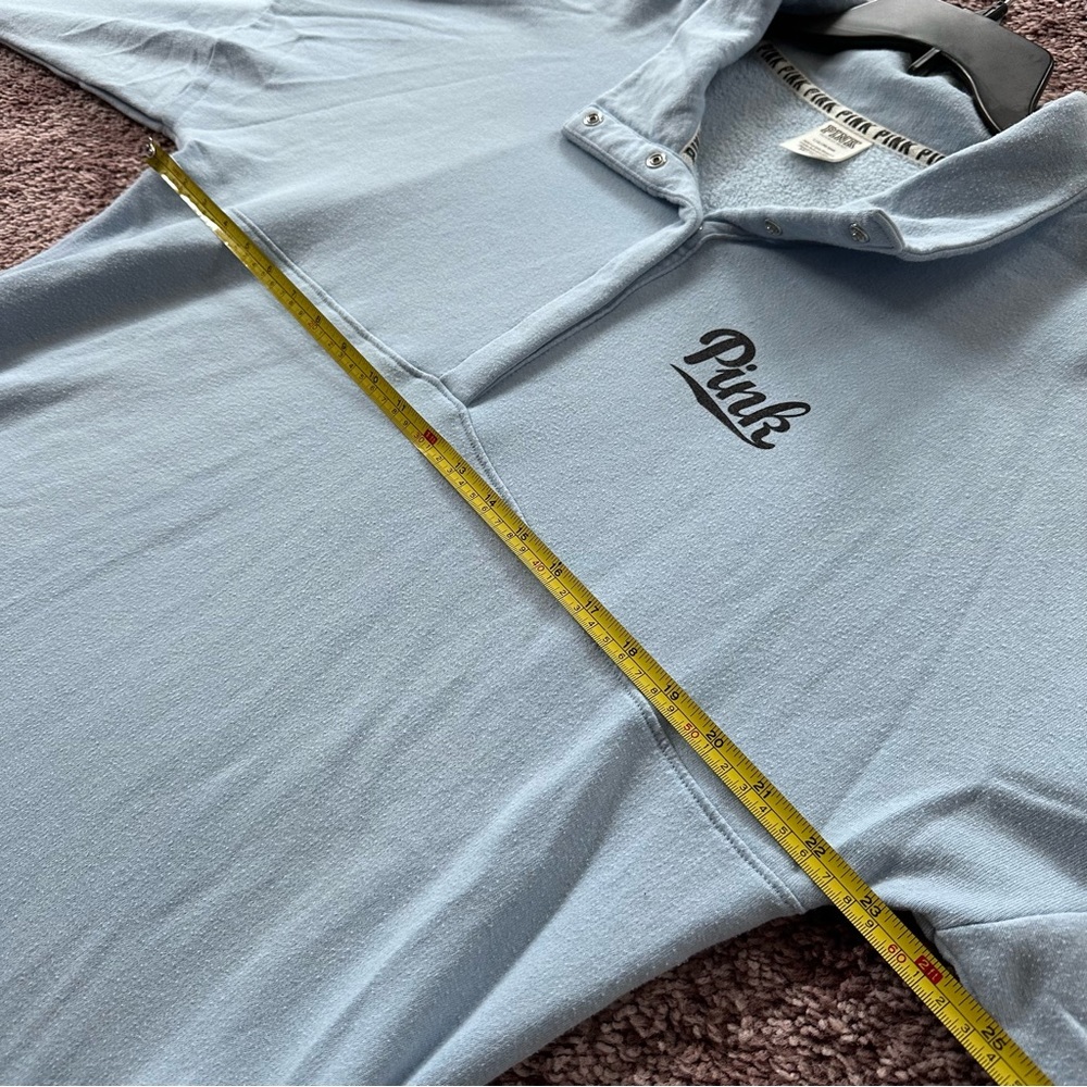 Vs Pink Quarter Button Up Pullover - image 4